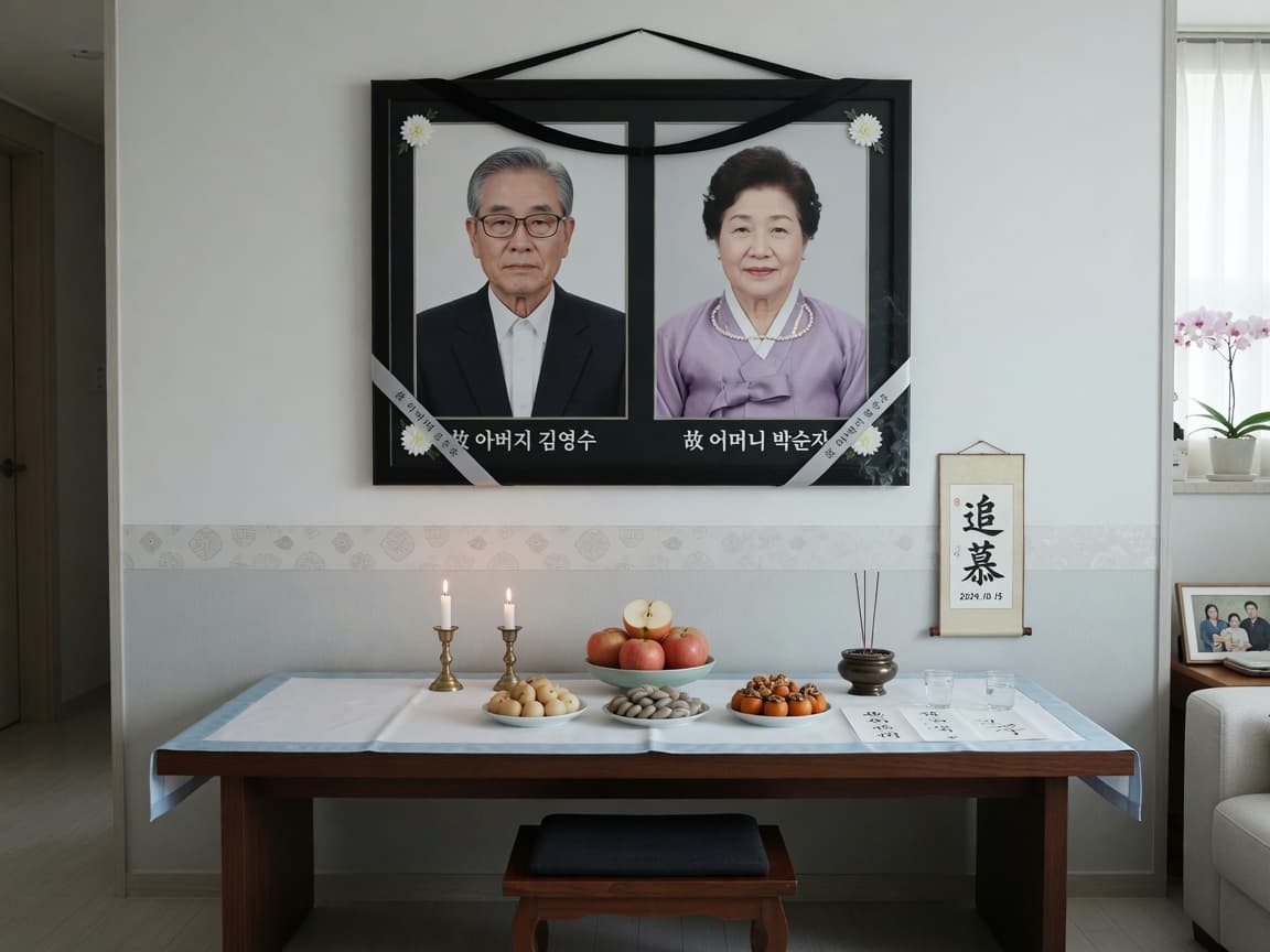 현대 제사 사례 모음: 2. 사진으로 지방을 대체한 사례