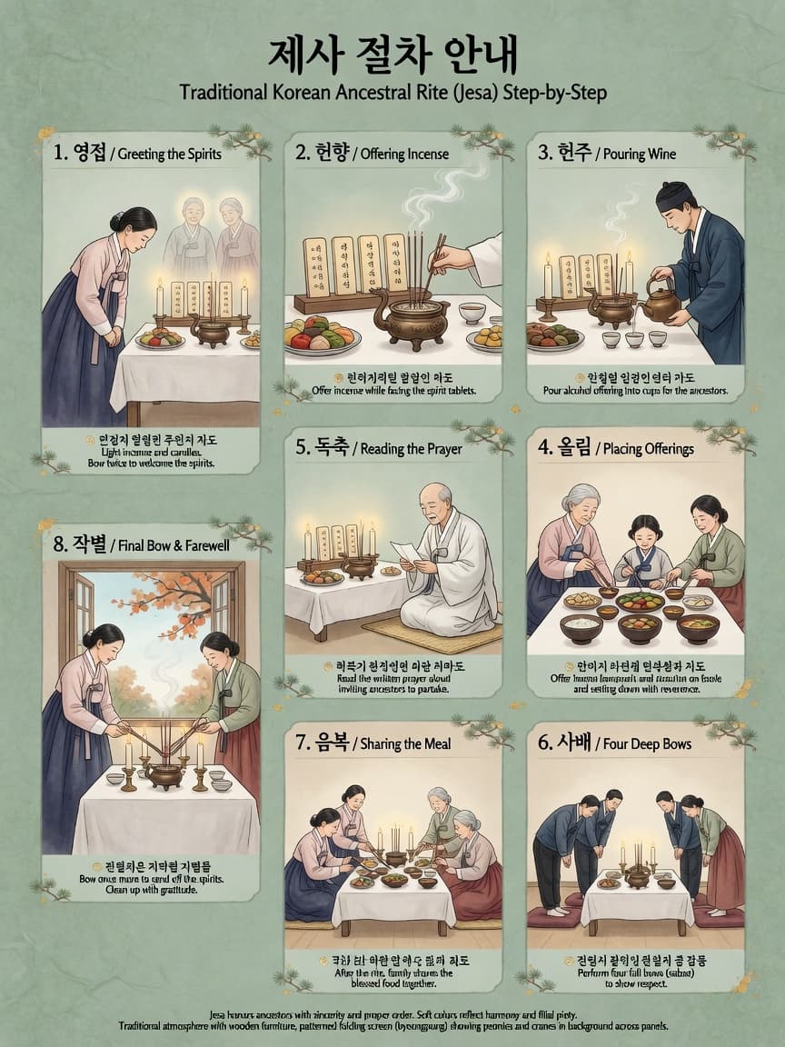 제사 순서 & 예절 미리보기