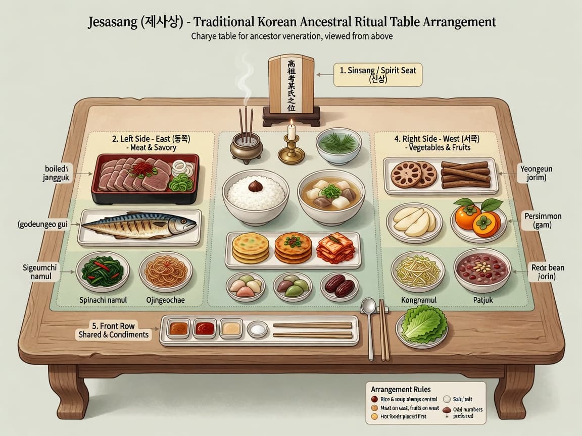 제사상 차림 미리보기